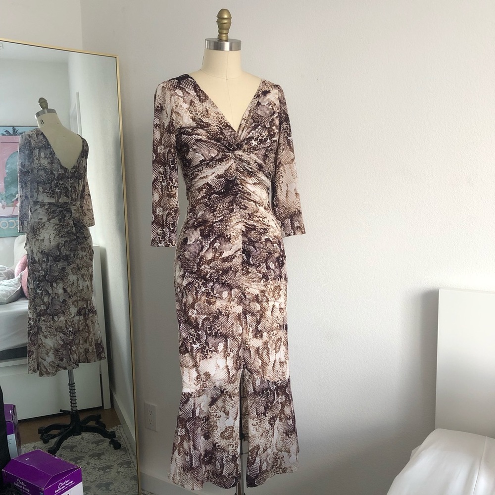 Sexy snake print dress
